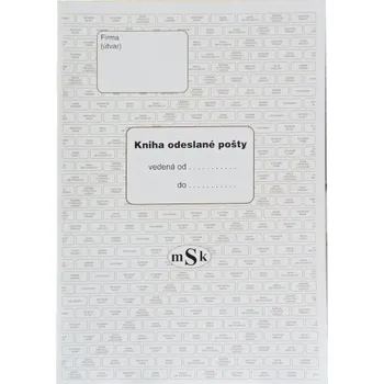 Tiskopis mSk 242 kniha odeslané pošty A4 20 listů