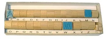 Dětské razítko VZ Dřevěná abeceda 10 mm 30 ks