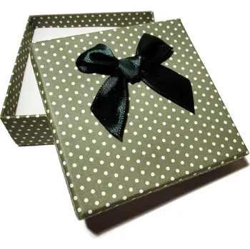 Dárková krabička Krabička zelená - 80x80x30mm