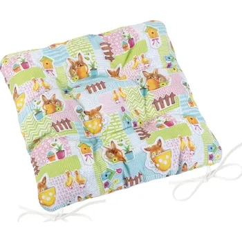 Podsedák Sedák EMA prošívaný Velikonoční 40 x40 cm, prošívaný housata