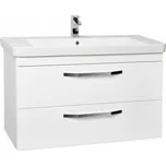 Krajcar LX-Luxury Koupelnová skříňka s keramickým umyvadlem 105x46x65 cm, LX105 Barva: Borovice bělená