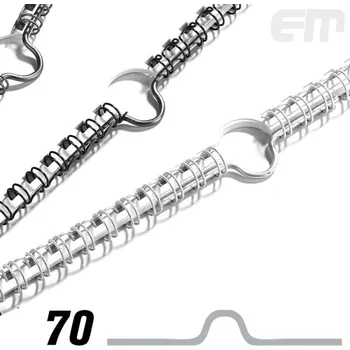 Háčky pro kalendáře, 70 mm, 10 ks, stříbrná
