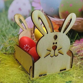 Velikonoční dekorace Košíček zajíček