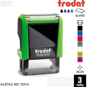 Razítko Razítko Trodat 4910 [26x10mm] - razítko s polštářkem