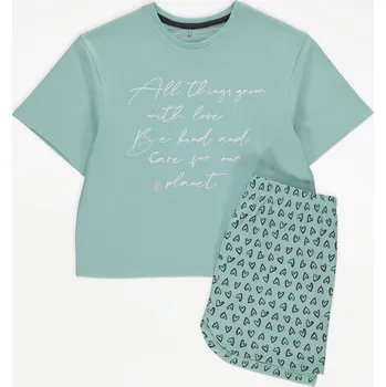 Dívčí pyžamo GEORGE DÍVČÍ PYŽAMO "CARRIE" Barva: mentolová, Velikost: 9-10 let (140)