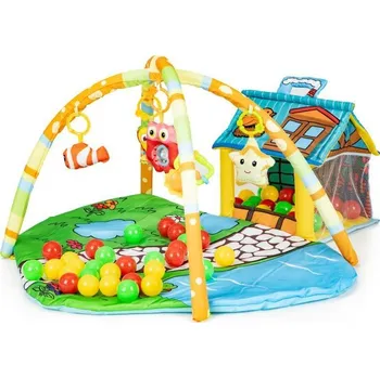 Hrací deka EcoToys Hrací deka a dům s míčky, 518A-13