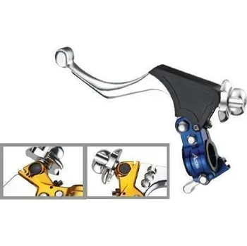 ACCEL uchycení páčky spojky kompletní + HOT START univerzální (kovaný) barva modrá (3 pozice páčky)