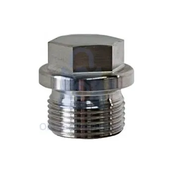 Zátka s vnějším šestihranem a nákružkem, jemný závit, DIN 910, nerez A2 M20 x 1,5, balení 1 ks