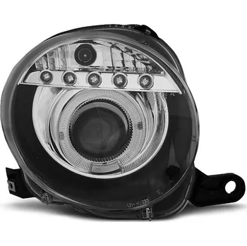 Přední světlomet Přední světla, FIAT 500, 2007-2015, PROJEKTOR BLACK LED (62.LPFI22)
