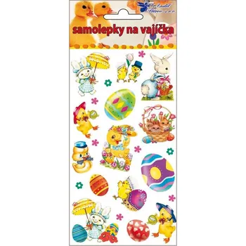 Velikonoční dekorace Samolepky velikonoční gelové 19 x 9 cm (797) obrázek 3
