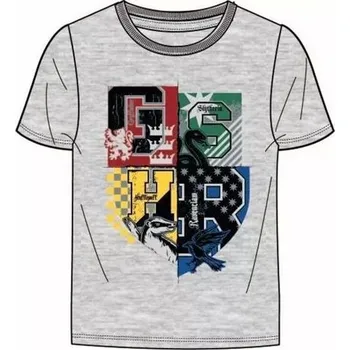 Chlapecké tričko Fashion UK Tričko krátký rukáv Harry Potter světle šedé bavlna 110 cm