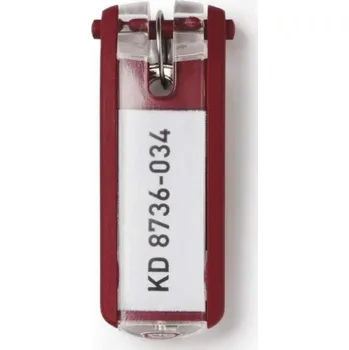 Klíčenka KEY-CLIP, červená, 6ks