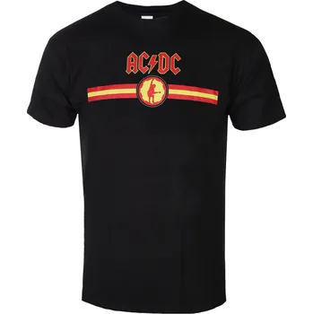 Tričko metal pánské AC-DC - Logo & Stripe - ROCK OFF - ACDCTS79MB
