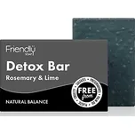 FRIENDLY SOAP detoxikační mýdlo 95g (Černé mýdlo s bohatou bílou pěnou, které zanechá vaši pokožku čistou)