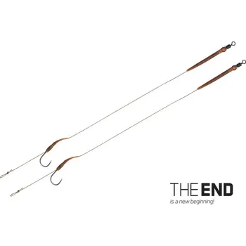 Rybářský háček Návazec Delphin THE END Boilie rig / 2ks velikost: 6