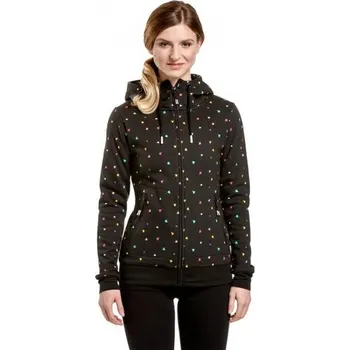 Dámská mikina Meatfly Omni Birds Color - černá dámská mikina