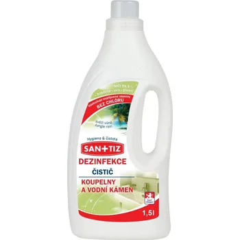 Čisticí prostředek Čistící prostředek na koupelny a vodní kámen / dezinfekce Sanitiz 1.5l - parfém Jungle rain