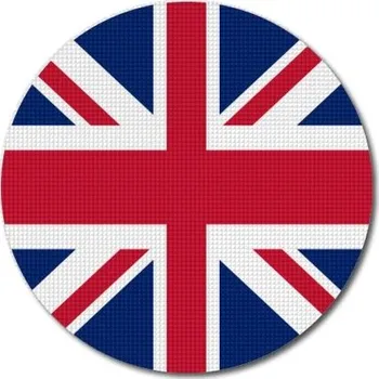 Vlajka Pelisport Vlajka Velké Británie kulatá tisk ø 45 mm