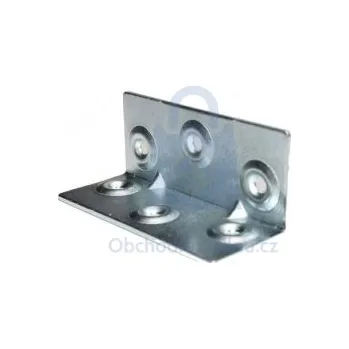 Tesařské kování Úhelník nábytkový ÚP4, pozinkovaný 37 x 90 mm - hobby balení, balení 1 ks