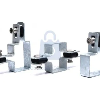 Příslušenství pro plot Příchytka plotových dílců, pro sloupky 60 x 40 mm, pozinkovaná průběžná, balení 1 ks