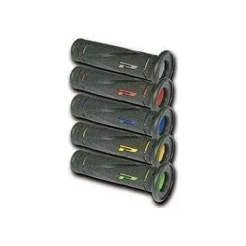 PROGRIP gumové gripy rukojetí PG838 ROAD (22+25mm, délka 122mm) barva černá/červená (dvoudílné) (838-149) (PG838/4)
