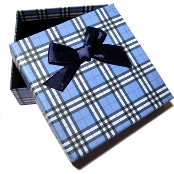 Dárková krabička Krabička modrá - 90x90x25mm