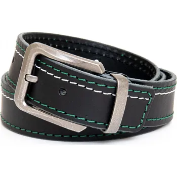 Opasek Černý opasek s dvoubarevným prošíváním Rozměry opasku: Obvod pasu: 70 cm (Celková délka: 85cm)