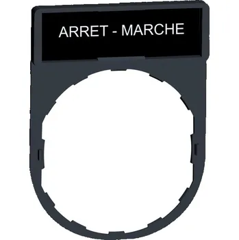 modulární přístroj a rozvaděč ZBY2166 Nosič štítku 30x40, ARRET-MARCHE, Schneider Electric