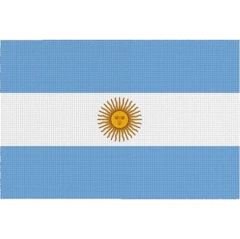 Vlajka Pelisport Argentinská vlajka tištěná 6 x 4 cm