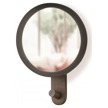 Zrcadlo Zrcadlo s háčkem Hub Black Walnut