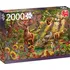 Puzzle Jumbo Kouzelný les v zapadajícím slunci 2000 dílků