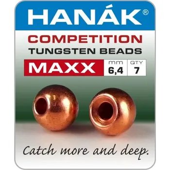Tungstenové kuličky Hanák Competition MAXX Měděná 6,4 mm, 7 ks
