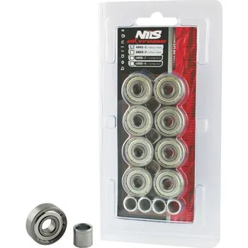 Ložisko k in-line bruslím Náhradní ložiska NEX ABEC-5 Carbon Steel, 8ks