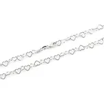 Stříbrný srdíčkový náhrdelník STNAH072F