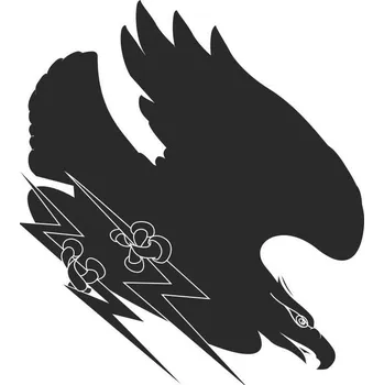 Samolepící dekorace SI0115503A - Dravec v akci - 100 x 105 mm doprava