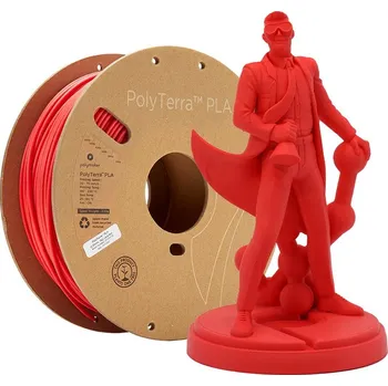 3D tisk Polymaker PolyTerra Barva: Lava Red, Průměr: 2,85 mm, Hmotnost: 1 kg tisková struna (filament)