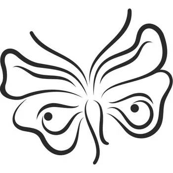 Samolepicí dekorace na vozidlo SI0190031C - Japan Butterfly1 - 130 x 117 mm