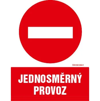 Značení Jednosměrný provoz - tabulka 140 x 200 mm