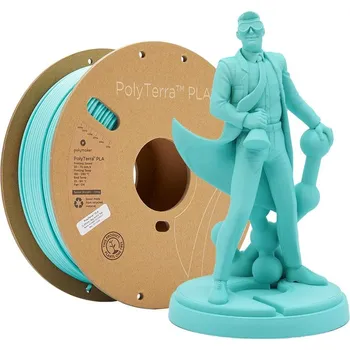 Filament Polymaker PolyTerra Barva: Arctic Teal, Průměr: 2,85 mm, Hmotnost: 1 kg tisková struna (filament)