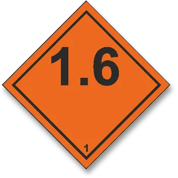 Značení ADR - 1.6 - Výbušné látky- samolepka 250 x 250 mm