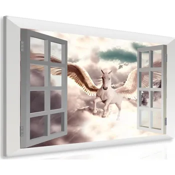 Malvis ® Obraz snová pohádka za oknem Velikost: 100x80 cm