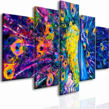 Malvis ® Obraz reprodukce Páva Velikost: 200x90 cm