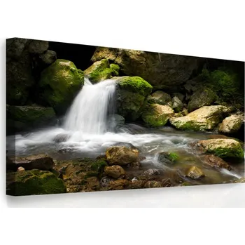 Malvis ® Obraz- vodopád v krajině Velikost: 90x60 cm