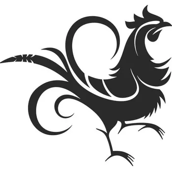 Samolepicí dekorace na vozidlo SI0190004E - China Cock4 - 160 x 150 mm