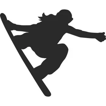 Samolepicí dekorace na vozidlo SI0110028G - snowboard2 - 200 x 184 mm doprava