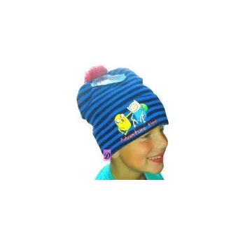 Čepice Čepice ČAS NA DOBRODRUŽSTVÍ prodloužená modrá světlá