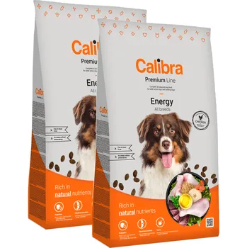 Krmivo pro psa 2x Calibra Dog Premium Line Energy 12 kg NEW