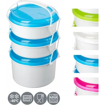 Jídlonosič Jídlonosič 3D (2x1,0l+1,9l) KOMBI, 3barvy, (i do MV trouby)