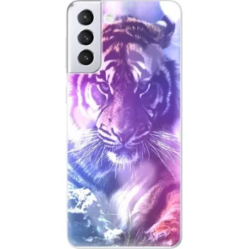 Pouzdro na mobilní telefon Odolné silikonové pouzdro iSaprio - Purple Tiger - Samsung Galaxy S21+