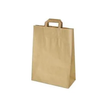 Dárková taška Papírové tašky 32+16 x 39 cm hnědé [50 ks],rychlé dodání